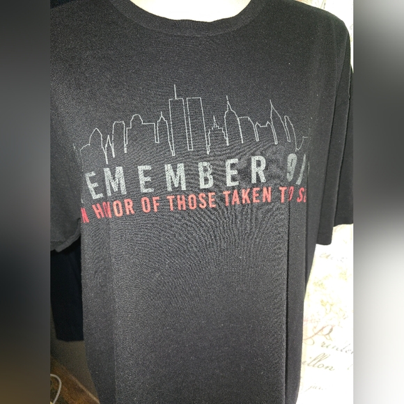 Next Level Apparel Tops - Black Graphic 9-11 T-Shirt Unisex XL
